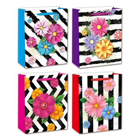 3850223366332-36-633000-Darilna vrečka rožice 24x18x8