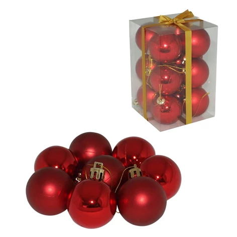 3850223513033-51-303000-Kroglice rdeče, 5cm, 12 set