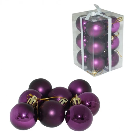 3850223513088-51-308000-Kroglice fuksija, 5cm, 12 set