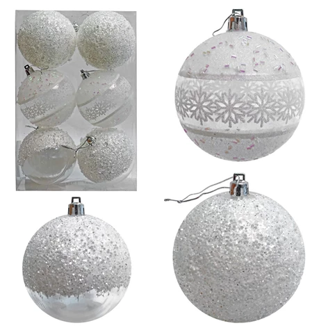 3850223515020-51-502000-Kroglice belo-prozorne 8cm 6/1