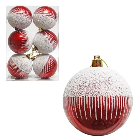 3850223515327-51-532000-Kroglice rdeče- bele 8cm 6/1