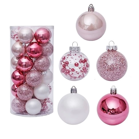 3850223515747-51-574000-Kroglice 6cm 30/1 roza/bele