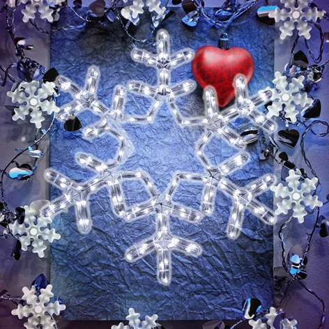 3850223525012-52-501000-Snežinka LED, 60cm