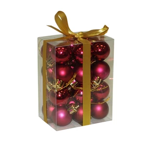 3850223510964 / 51-096000 / Kroglice bordo 2,5 cm, 24 kos