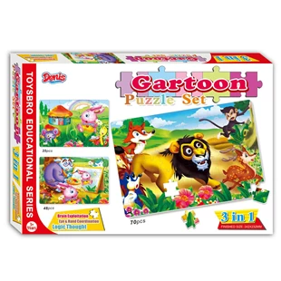 3850223014714 / 01-471000 / Sestavljanka 3v1 Živali