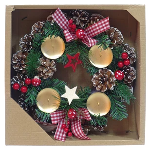 3850223411001 / 41-100000 / Venček adventni, 31cm