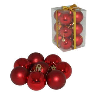 3850223513033 / 51-303000 / Kroglice rdeče, 5cm, 12 set