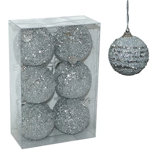 3850223518113 / 51-811000 / Kroglice 6cm, 6/1 srebrne