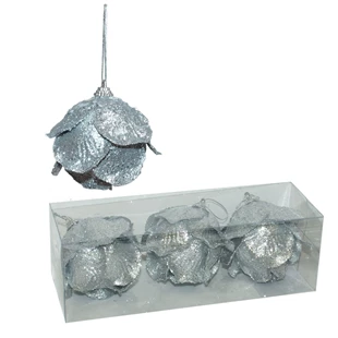 3850223518519 / 51-851000 / Okrasek Vrtnica srebrna 8cm