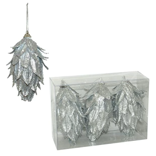 3850223518717 / 51-871000 / Okrasek Storž srebrn 10cm