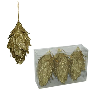 3850223518724 / 51-872000 / Okrasek Storž zlat 10cm