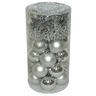 3850223519417 / 51-941000 / Set okraskov srebrni